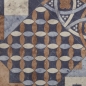 Preview: Bakana 012 - Fliese Ornament Blau/Beige